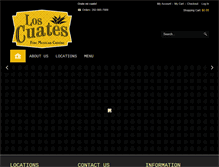 Tablet Screenshot of loscuatesrestaurant.com